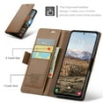thumbnail image 3 of CaseMe Leather For Samsung Galaxy A35 5G Wallet Case with RFID Blocking, For Samsung Galaxy A35 5G Case Wallet for Women Men Card Holder Magnetic Clasp Kickstand Folio Case,Brown,For Galaxy A35(5G), 3 of 11