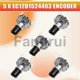 thumbnail image 4 of 5pcs Ec12d1524403 Car Navigation Cd Volume Encoder With Push Button Switch Ec12 Round Type 30 Positi, 4 of 5