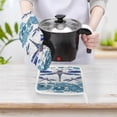 thumbnail image 4 of Dragonfly Print Oven Gloves And Pots Stand Set Oven Gloves And Pot Racks Pot Racks And Oven Gloves Set, 4 of 9