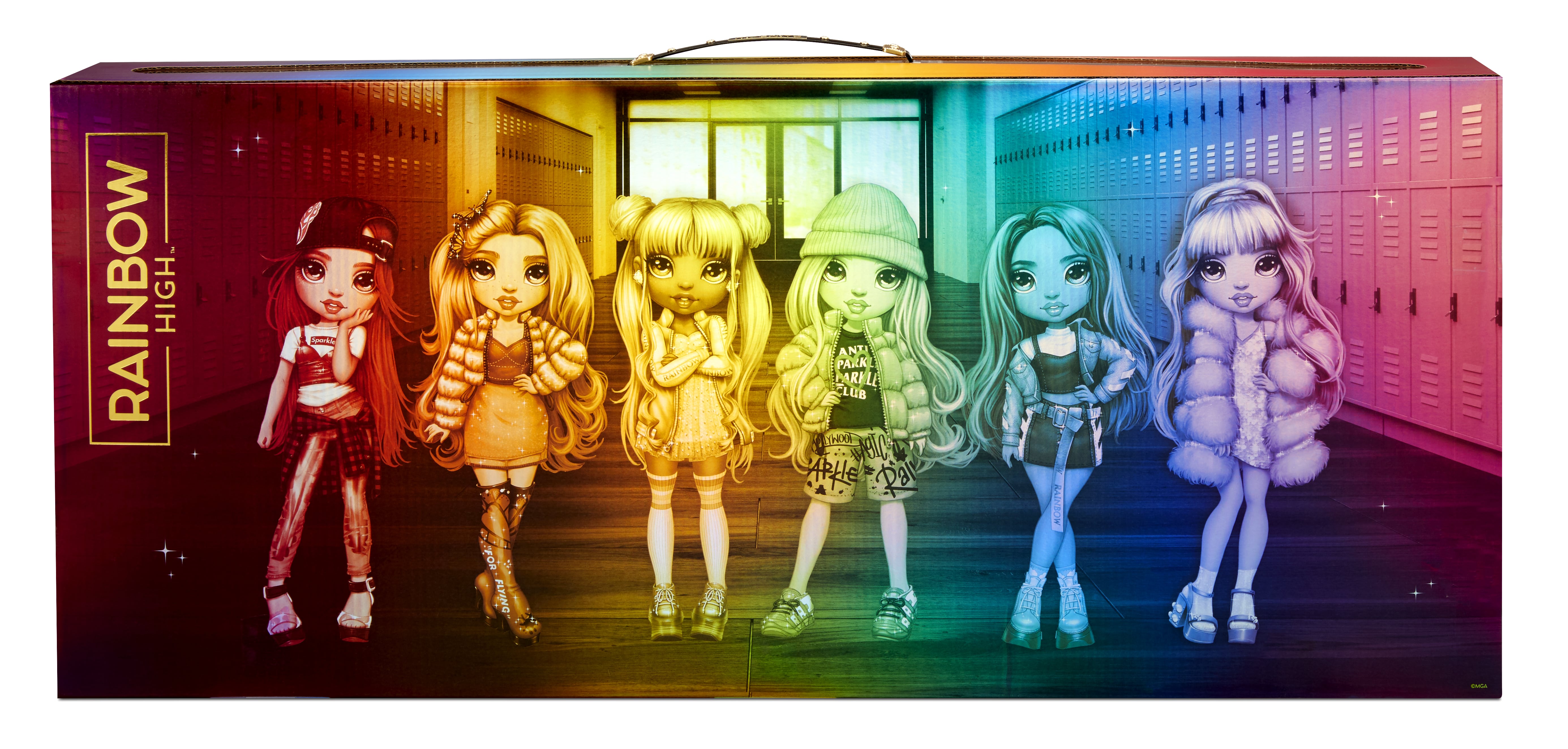 Rainbow High Original Fashion Doll 6-Pack , Violet, Ruby, Sunny, Skyler, Poppy and Jade, 11-inch Poseable Fashion Doll, Includes 6 Outfits, 6 Pairs of Shoes and accessories. Great Gift and Toy for Kid - image 5 of 5