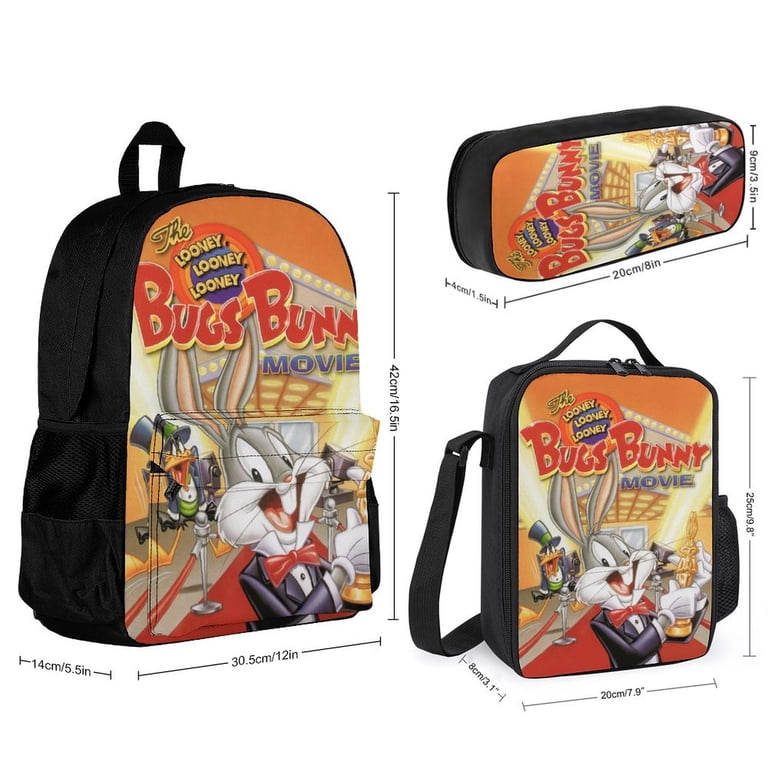 Looney Tunes Bugs Bunny Backpacks 3 Piece Set Bookbag with  display picture 1