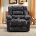 thumbnail image 4 of Bonzy Home Recliner Chair with Massage and Heat Overstuffed Fabric Metal frame Manual Reclining Chair Sofa for Living Room, 4 of 7