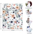 thumbnail image 4 of Pioneer Flower Floral Print Pattern Blanket,Comfortable Soft Lamb Wool Throw Blanket,All Season,Warm Lightweight Blankets for Sofa Bed Couch Living Room Chair,30"x40", 4 of 4