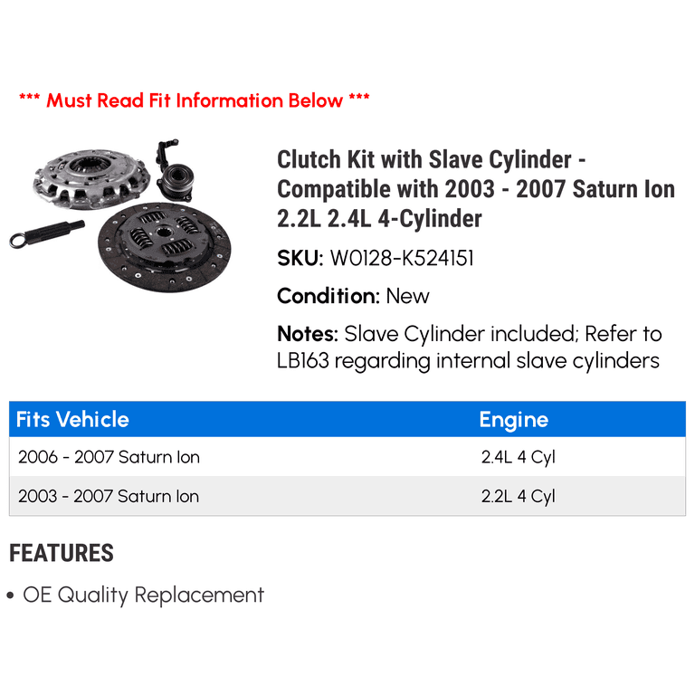 Clutches & Parts for Saturn Ion for sale Clutches & Parts for Saturn Ion for sale