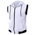 thumbnail image 5 of Miqool Sleeveless Hoodies for Men Zip Up Workout Hoodie Gym Athletic Tank Tops Lightweight Hooded Sweatshirt, 5 of 5