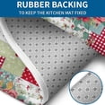 thumbnail image 4 of Pioneer Flower Floral Print Pattern Bathroom Rugs Sets 3 Piece,Toilet Cover Set,Absorbent Non Slip Bathroom Mats Sets with U-Shaped Contour Rug Toilet Rug Set, 4 of 5