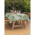 thumbnail image 1 of Outdoor Table Cloth with Umbrella Hole and Zipper, Green Palm Leaf Waterproof Rectangle Tablecloth 54"x80", Tropical Botanical Summer Washable Table Cover for Outside Party Patio Picnic, 1 of 5