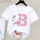 thumbnail image 4 of Camiseta de manga corta de algodón para niños con letras de Hello Kitty, camiseta de verano para niños de Sanrio, ropa suave con forma de corazón para niñas, regalo de cumpleaños kawaii, 4 of 5