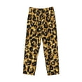 thumbnail image 4 of Fotbe Gold Glitter Leopard Men's Pajama Pants,Sleepwear Pants,Pj Bottoms Drawstring And Pockets-Medium, 4 of 9