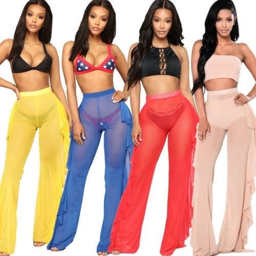 sheer cover up pants