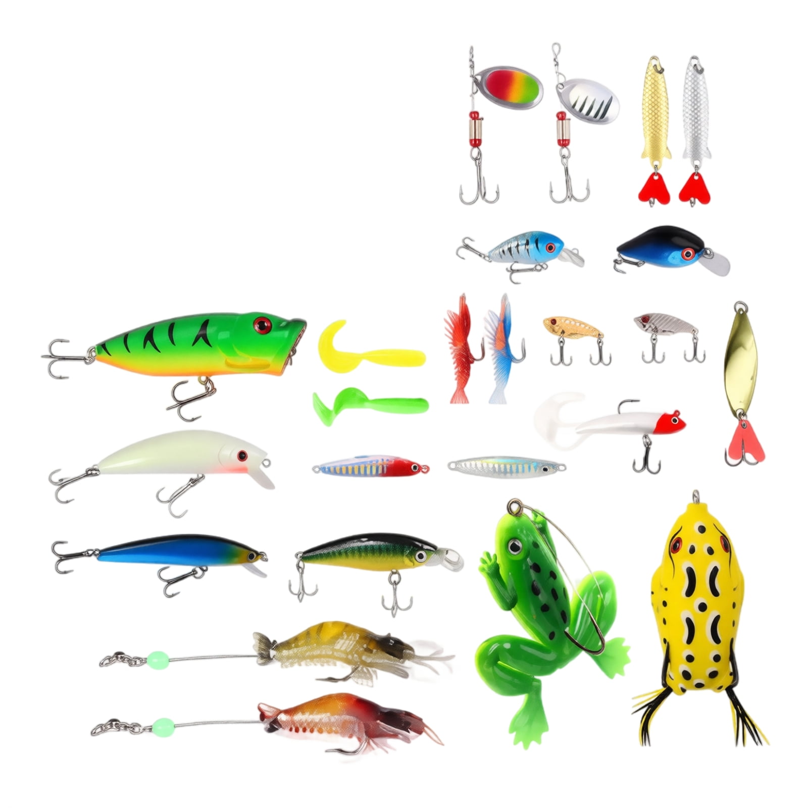 Fishing Tackle Advent Calendar 2026 24 Days Christmas Countdown Fishing Tackle Advent Calendar with Minnow Crankbait Advent Calendar for Fisher Adults Teens Fishing Lure Advent Calendar (B)
