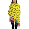 thumbnail image 3 of Honeii Multiplication Table2 Print Scarf Oversized Scarf Tassel Fall Winter Thick Scarf Warm Shawl Women,Women's Scarves & Wraps, 3 of 8