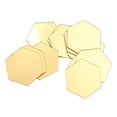 thumbnail image 5 of 12PCS Self Adhesive Removable Hexagonal Mirror Wall Stickers Decorative Sheet,Gold L, 5 of 8