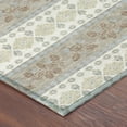 thumbnail image 3 of Addison Rugs Chantille Indoor/Outdoor Transitional Stripes Ivory Machine Washable Round Rug, 8' x 8', 3 of 8