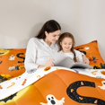 thumbnail image 5 of Homewish Personalized Letter Gifts Full Size Comforter Sets,Halloween Themed Alphabet S Bedding Comforter Set,Halloween Reversible,3-Piece,1 Comforter and 2 Pillowcases, 5 of 7