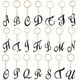 thumbnail image 3 of Llavero de letras inglesas, llavero numérico, 26 llaveros de letras inglesas, 3 of 6