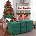 thumbnail image 6 of Rolling Christmas Tree Storage Bag, 9 ft Storage Container with Wheels, 600D Oxford,Green, 6 of 9