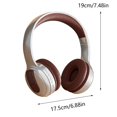 thumbnail image 3 of Latrodar Wireless Bluetooth Headphones Over Ear With RGB Enduring Use Foldable Headset Brown 8x7.4 Inch Home Gadgets, 3 of 5