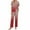1-2-Wine, variant on YWDJ Pajamas for Women Pants Army Green Lightweight Polka Dot Short Sleeve Button Down Shirts 2 Piece Long Pants Loungewear M