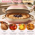 thumbnail image 6 of Ktaxon 5QT Enameled Cast Iron Dutch Oven with Upgraded Textured Handles, Candy-Shaped Sourdough Bread Baking Pot, Oven Safe to 500°F, Sunset Pink, 6 of 14