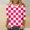 Pink, variant on Women's Casual Printed Polyester T-Shirt with 3/4 Sleeve for Spring and Summer