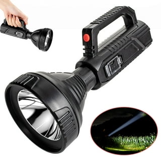 Cinlinso Flashlights High Lumens Rechargeable, 150000 Lumens Super Bright  Led Flashlight, 7 Modes with COB Work Light, IPX6 Waterproof, Handheld  Powerful Flash Light for huting, Camping, Emergecies Black