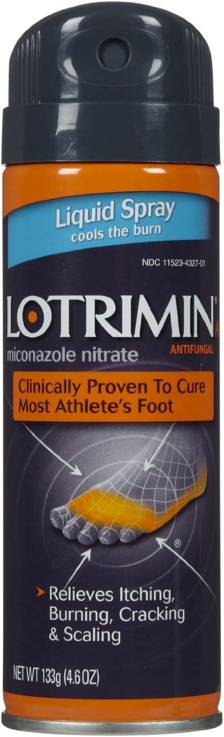 Lotrimin Anti-Fungal Spray Liquid 4.6 oz (Pack of 4)