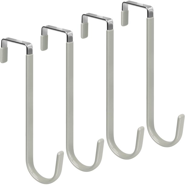 FYY Ganchos para Colgar sobre la Puerta, Paquete de 4 Ganchos para Colgar con Goma para Evitar rayones, Organizador Resistente para Sala de Estar, baño, Dormitorio, Cocina, Colgar Ropa, Toallas, Sombr