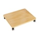 thumbnail image 2 of Caja de almacenamiento móvil con ruedas y estante de esquina móvil Color de madera, 2 of 9