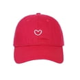 thumbnail image 3 of Trendy Heart Embroidered Baseball Cap for Daily Wear - Adjustable and Versatile Headgear for All Seasons, 3 of 3