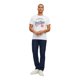 thumbnail image 3 of JACK&JONES Camiseta para Hombre, Pack de 3 - JJETHAN TEE CREW NECK, logo vintage, algodón Blanco/Azul marino/Negro XXL (XX-Large), 3 of 7