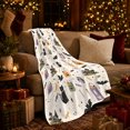 thumbnail image 3 of Cute Cartoon autumn celebration Cats Ghosts Bats Whimsical Trick-Or-Treat, Warm Flannel Blanket for Living Room and Bedroom, Playful Pet Portrait Pattern, Cat Lovers autumn celebration Gift, 3 of 9
