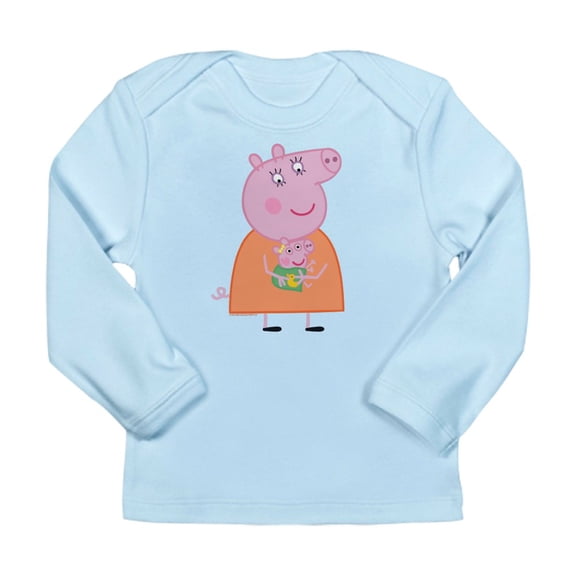 CafePress - Peppa Pig: Holding Baby Long Sleeve Infant T Shirt - Long Sleeve Infant T-Shirt
