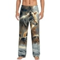 thumbnail image 1 of Fotbe Wolf Family Winter Wonderland Pantalones de Pijama para Hombre, Pantalones de Dormir, Pantalones de Casa con Cintura Ajustable y Bolsillos-X-Large, 1 of 6