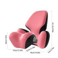 thumbnail image 3 of Ganfancp Reposacabezas Coche Internet Famosa Almohada Protectora Cuello Reposacabezas Cojín Lumbar Cojín Respaldo Asiento Soporte Lumbar Ofertas Flash Liquidación 1X Reposacabezas, 1X Soporte Lumbar, 3 of 6