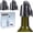 Black, variant on JTCAREERS Stainless Steel of 2 Wine Bottle Stoppers with Silicone - Reusable Wine Saver and Decorative Bottle Sealer, Leakproof, Keep Fresh (Silver)