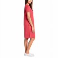 thumbnail image 3 of ELLEN TRACY Women's V-Notch Short Sleeve Dress, Red Robin, Medium, 3 of 3