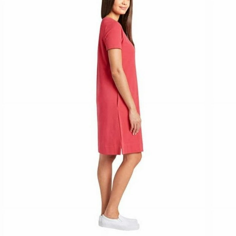 ELLEN TRACY Women's V-Notch Short Sleeve Dress, Red Robin, Medium -  Walmart.com