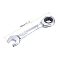 thumbnail image 2 of Uxcell 10mm Stubby Ratcheting Combination Wrench Metric 72 Teeth 12 Point Box Ended Tools, CR-V 2 Pack, 2 of 6