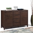 thumbnail image 2 of Allora Wood 54" Contemporary Sideboard Buffet in Warm Walnut Brown, 2 of 9