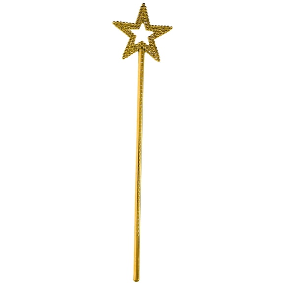 Sxiwei Baguette de Fée Étoile Pailletée pour Enfants - Jouet Magique en Plastique Or Taille Unique