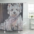 thumbnail image 1 of ABPHQTO Shepard Westie West Highland Terrier perro pintura retrato mascota cortina de ducha 150x180 cm, 1 of 1