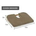 thumbnail image 5 of DMI Sloping Coccyx Relief Seat Cushion Tan Foam Mobility Accessories 513-7939-3700 - 1 Ct, 5 of 5
