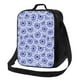 thumbnail image 1 of Disketp Blue And White Flowers Bolsa Térmica Estampada para Almuerzo, Lonchera para Hombres y Mujeres Adultos, 1 of 7
