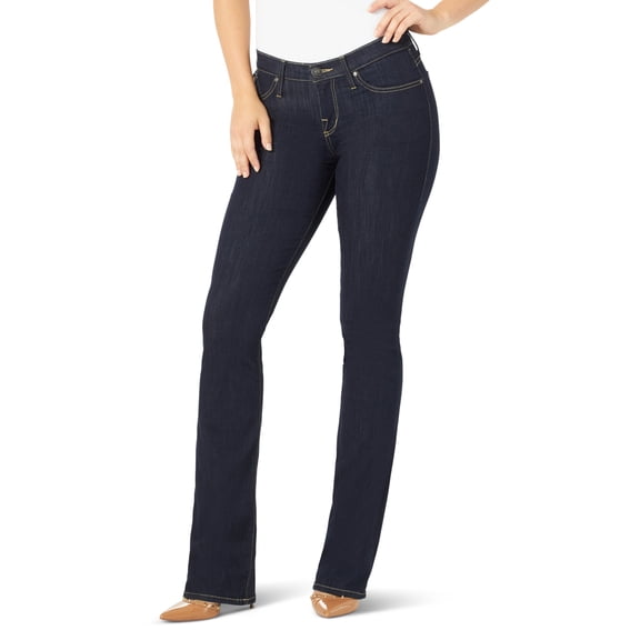 Rock & Republic Womens Denim Kassandra Mid Rise Bootcut Jean