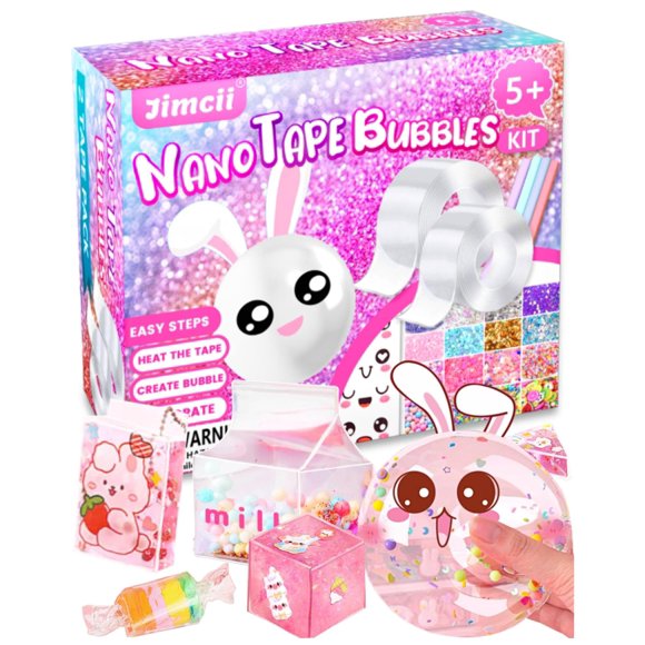 Kit de burbujas Nano Tape para niños con vídeo tutorial paso a paso Nano Tape Bubbles
