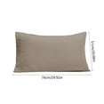 thumbnail image 3 of EazyTech 2 Pack Queen Pillow Cases with Envelope Closure 20x30 Inches, Soft Brushed Microfiber Pillowcase, Shrinkage & Fade Resistant, Machine Washable Brown, 3 of 6