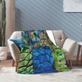 thumbnail image 6 of Peacock Throw Blanket Peacock Collage Art Luxury Cozy Plush Soft Blanket for Bed, Couch, Sofa, Dorm, Home Decor Prince Size 50"X40", 6 of 6