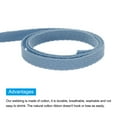 thumbnail image 4 of Uxcell Cotton Twill Tape 1/4" 50 Yards Cotton Ribbon Bias Binding Tape for Sewing Gift Wrapping Steel Blue, 4 of 4