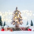 thumbnail image 4 of Christmas Tree Christmas Decorations White Christmas Tree 45cmChristmas Tree With Snow Flocked Christmas Tree Slim Christmas Trees Snow Flocked Christmas Tree, 4 of 7